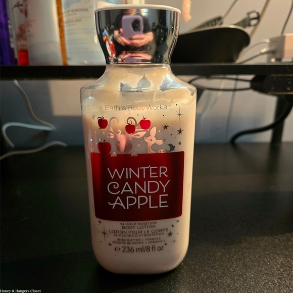 Bath & Body Works Winter Candy Apple Body Lotion 8 oz (Lightly Used) - Picture 1 of 6